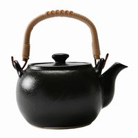 アースモス ティーポット 瀬戸黒 土瓶 [2個入] vac-119-06003（直送品）