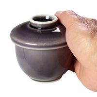 アースモス 蓋物 アメジスト 蒸し碗(小) [4個入] vac-126-09001（直送品）