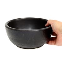 アースモス 丼 耐熱 黒 石目型ビビンバ丼 18cm [2個入] vac-191-01019（直送品）