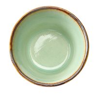 アースモス そば用品 ビードロ灰釉茶渕 そばチョク [4個入] vac-202-08001（直送品）