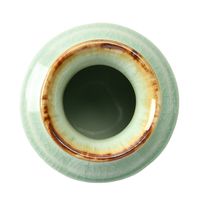 アースモス そば用品 ビードロ灰釉茶渕 そば徳利（小） [4個入] vac-202-08002（直送品）