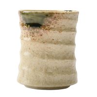 アースモス 湯呑茶碗 伊賀織部 ろくべ型長湯呑み(大) [4個入] vac-207-06012（直送品）