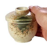 アースモス 蓋物 伊賀織部 蒸し碗(小) [3個入] vac-207-09001（直送品）