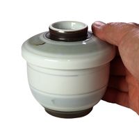 アースモス 蓋物 淡彩ライン 蒸し碗(小) [3個入] vac-301-09001（直送品）