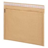 紙緩衝材クッション封筒 340×250mm クリックポスト対応サイズ 茶 開封テープなし 1セット（100枚 ） スマイル