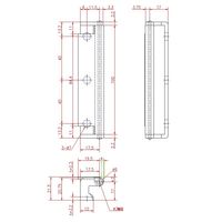 ジョー・プリンス竹下 Bー51ー1 鉄特殊蝶番(芯棒カシメ)100mm 1030515201 1セット(50個)（直送品）
