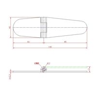 ジョー・プリンス竹下 Bー60 小判型平蝶番 1030602200 1セット(50個)（直送品）