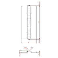 ジョー・プリンス竹下 Bー77ーSUSー102 ステンレス義星蝶番 102mm 1030772301 1セット(20個)（直送品）