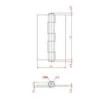 ジョー・プリンス竹下 Bー77ーSUSー75 ステンレス義星蝶番 75mm 1030772302 1セット(20個)（直送品）