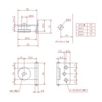 ジョー・プリンス竹下 Bー85 ガラスヒンジ(インセットタイプ) 1030851200 1セット(100個)（直送品）