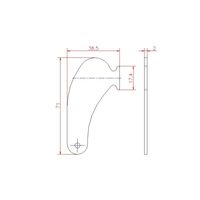 ジョー・プリンス竹下 PHー13A用ハンドル A型ドライバーハンドル用ハンドル 1020139100 1セット(100個)（直送品）