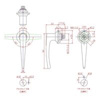 ジョー・プリンス竹下 PHー30ー3 スタンダード型ハンドル 中 1020303103 1セット(20個)（直送品）