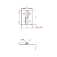 ジョー・プリンス竹下 Bー135ーSUSーR ステンレス小型抜差蝶番 右 1031351300 1セット(100個)（直送品）