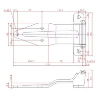 ジョー・プリンス竹下 Bー141ー2ーR 鉄リーフヒンジ 右 1031411202 1セット(10個)（直送品）