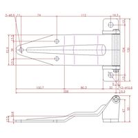 ジョー・プリンス竹下 Bー141ーSUSー2ーR ステンレスリーフヒンジ 右 1031411302 1セット(2個)（直送品）