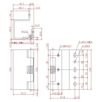 ジョー・プリンス竹下 Bー160B 鉄クロメート自閉式裏蝶番 35ー45mm用 1031603200 1セット(20個)（直送品）