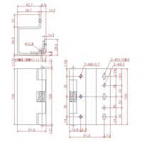ジョー・プリンス竹下 Bー160BーSUS ステンレス自閉式裏蝶番 35ー45mm用 1031603300 1セット(10個)（直送品）