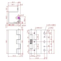 Bー160BーSG 鉄クロメート自閉式裏蝶番 簡易ストッパーゴム付 35ー45mm用 1031606200 1セット(20個)（直送品）