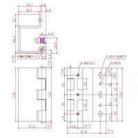 ジョー・プリンス竹下 Bー160ーSG 鉄クロメート裏蝶番 簡易ストッパーゴム付 35ー45mm用 1031605200 1セット(20個)（直送品）