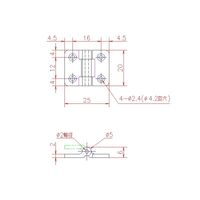 ジョー・プリンス竹下 Bー261ー2 トルクヒンジ 20mm 1032611602 1セット(50個)（直送品）