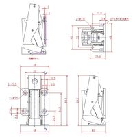 ジョー・プリンス竹下 Bー536B スライドヒンジ バネ入り 1035362200 1セット(10個)（直送品）