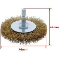 高儀 EARTH MAN 六角軸ホイールワイヤーブラシ キンセン75mm 4907052555167 1セット(4個)（直送品）