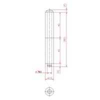 ジョー・プリンス竹下 Bー23ー1 鉄パイプ蝶番 80mm 1030232201 1セット(50個)（直送品）
