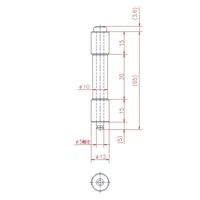 ジョー・プリンス竹下 Bー24ー1 鉄パイプ蝶番 60mm 1030242201 1セット(40個)（直送品）