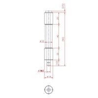 ジョー・プリンス竹下 Bー24ー3 鉄パイプ蝶番 80mm 1030242203 1セット(40個)（直送品）