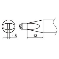 白光 こて先 5D型 T37-D5 1個（直送品）