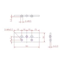 ジョー・プリンス竹下 Bー19DBPーM4 M4用裏板(t=2.3mm) 1030199102 1セット(100個)（直送品）