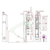 ジョー・プリンス竹下 PHー445ー1ーKAーR アウトサイドハンドル 同一 G200 大 右 1024451101 1セット(5個)（直送品）