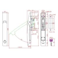 ジョー・プリンス竹下 PHー446ー1ーKA アウトサイドハンドル 2点止 同一 G200 大 1024461101 1セット(5個)（直送品）