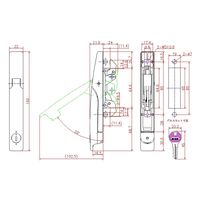 ジョー・プリンス竹下 PHー446ー2ーKA アウトサイドハンドル 2点止 同一 G200 中 1024461102 1セット(5個)（直送品）