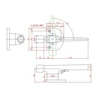 ジョー・プリンス竹下 PHー403ーR エアータイトグレモンハンドル(ローラー付)右 1024033100 1セット(5個)（直送品）