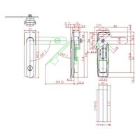 ジョー・プリンス竹下 PHー89Dー1 スイングハンドル ワンアクションロックタイプ 大 1020894101 1個（直送品）