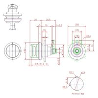 ジョー・プリンス竹下 PHー98 T型締め込みハンドル 1020983100 1セット(20個)（直送品）