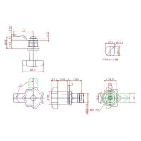 ジョー・プリンス竹下 PHー105 つまみハンドル 1021053600 1セット(20個)（直送品）