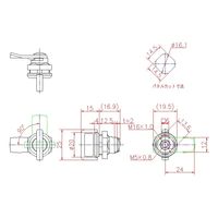 ジョー・プリンス竹下 PHー121 樹脂製小型つまみハンドル 1021213600 1セット(20個)（直送品）
