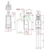 ジョー・プリンス竹下 PHー161A 横型平面ハンドル 鍵ナシ 1021613100 1セット(20個)（直送品）