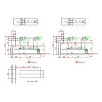 ジョー・プリンス竹下 PHー161ーDP 横型平面ハンドル 鍵付 1021614100 1セット(20個)（直送品）