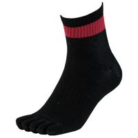 【アウトレット】【ソックス】コーコス信岡 ニオイクリア 90°ロークルー5本2P ブラック×グレー Lサイズ G-8426 1セット（2足）