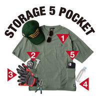 GLADIATOR G-947 5ポケット半袖Tシャツ ネイビー 5L コーコス信岡 1着（直送品）