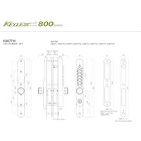 長沢製作所 キーレックス 800 K887TM アンバー塗装 51112717 1セット（直送品）