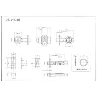 長沢製作所 リヴィエール 本締錠 HG BS51 51115904 1セット（直送品）