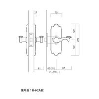 長沢製作所 古代 セントリー3号レバー GB BS60 51115631 1セット（直送品）