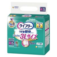 【大人用おむつ/紙パンツ】 ライフリー うす型軽快パンツ 3L  2回吸収 1セット（13枚入×3パック）ユニ・チャーム