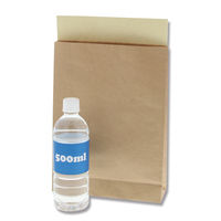 シモジマ HEIKO 宅配袋（紙製） 茶 SS 封かんシール付 1セット（100枚：25枚入×4パック） 004192395