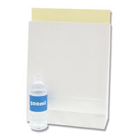 シモジマ HEIKO 宅配袋（紙製） 白 L 封かんシール付 1セット（100枚：25枚入×4パック） 004192411