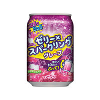 ぷるっシュ!!ゼリー×スパークリング グレープ 280ml 1セット（48缶）